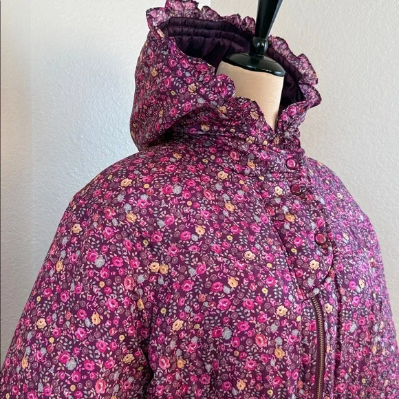 LoveShackFancy Modena Puffer Quilted Floral Print Jacket Size Small NWOT